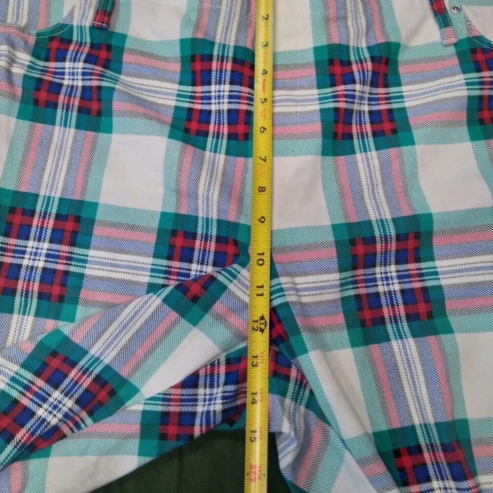 Terra & Sky white plaid jeggings size 3X (24W-26W) - Picture 10 of 12